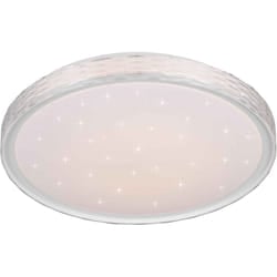 Trio Lighting - Plafoniera led cielo stellato, metallo, cristallo, d 40 cm, Varda