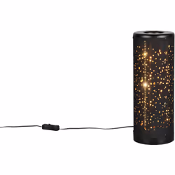 MATERIALE: Plastica COLORE: Nero DIMENSIONI: D13 x H34 cm ELETTRIFICAZIONE: incl. 1x SMD, 4W · 1x 380lm, 3000K LAMPADINA INCL ...