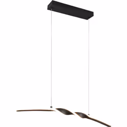 MATERIALE: Metallo COLORE: Nero opaco DIMENSIONI: L79 x H150 x P9 cm ELETTRIFICAZIONE: incl. 1x SMD, 18W · 1x 1980lm, 3000K L ...