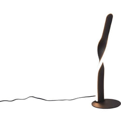 Trio Lighting - Lampada da tavolo led, metallo, nero opaco, h 41 cm, Ginko