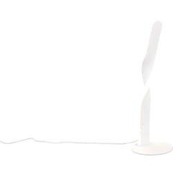 Trio Lighting - Lampada da tavolo led, metallo, bianco opaco, h 41 cm, Ginko