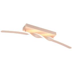 Plafoniera LED, metallo, sabbia, L 80 cm, Ginko