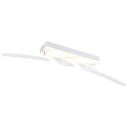 Trio Lighting - Plafoniera led, metallo, bianco opaco, l 80 cm, Ginko