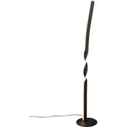 Lampada da terra LED, metallo, nero opaco, H 110 cm, Ginko