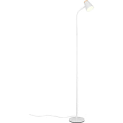 Trio Lighting - Lampada da terra led, bianco, h 145 cm, Pongo