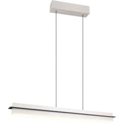 Trio - Lampada a sospensione led, metallo, grigio caldo, l 95 cm, Emerson