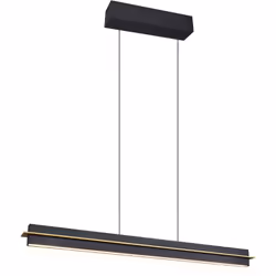 MATERIALE: Metallo COLORE: Nero opaco DIMENSIONI: L95 x H150 x P9 cm ELETTRIFICAZIONE: incl. 1x SMD, 22W · 1x 2500lm, 2700K - ...