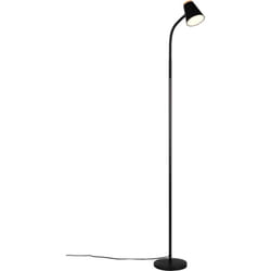 Trio Lighting - Lampada da terra led, nero, h 145 cm, Pongo