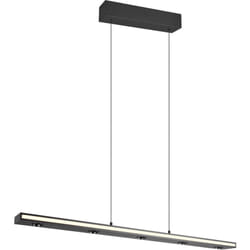 Lampada a sospensione LED, metallo, nero opaco, L110 cm, Graham
