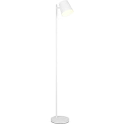 Trio Lighting - Lampada da terra led ricaricabile, metallo, bianco, h 125 cm, Blake