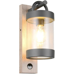 Trio - Applique da esterno c/sensore movimento, antracite, h 33 cm, Sambesi