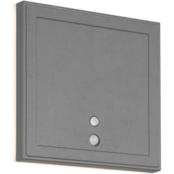 Trio Lighting - Applique da esterno led ricaricabile, c/sensori, quadrata, 14x14 cm, Fortaleza