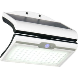 Trio Lighting - Faro da esterno led, solare, c/sensore crepuscolare, bianco, l 23 cm, Macapa