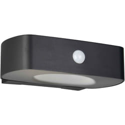 Trio Lighting - Applique da esterno led, solare, c/sensori, nero, l 22 cm, Bilbao