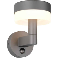 Applique da esterno led c/sensore movimento, alluminio, h 23 cm, Mackenzie