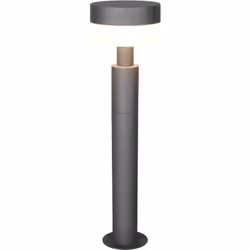 MATERIALE: Pressofusione di alluminio COLORE: Antracite DIMENSIONI: D16 x H50 cm ELETTRIFICAZIONE: incl. 1x SMD, 8W · 1x 800l ...