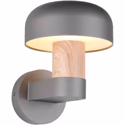 MATERIALE: Pressofusione di alluminio COLORE: Antracite ed effetto legno DIMENSIONI: L19 x H24 x P25 cm ELETTRIFICAZIONE: exc ...