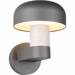 MATERIALE: Pressofusione di alluminio COLORE: Antracite ed effetto cemento DIMENSIONI: L19 x H24 x P25 cm ELETTRIFICAZIONE: e ...