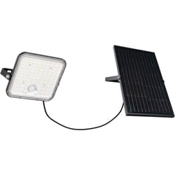 Faro da esterno LED c/pannello solare, c/sensori, nero, L 20 cm, Acora