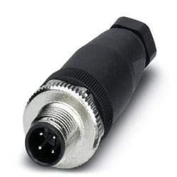Phoenix Contact 1662528 cavo di collegamento M12 Nero, Acciaio inox