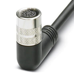 Phoenix Contact SAC-12P- 5.0-PUR/M16FR 5 m M16 Nero