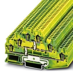 Phoenix Contact ST 2.5-3PE morsettiera Verde, Giallo