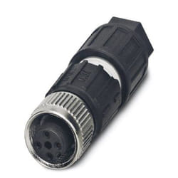 Phoenix Contact 1641688 cavo di collegamento M12 Nero, Acciaio inox