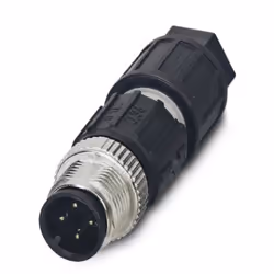 Phoenix Contact 1641691, M12, Nero, Acciaio inox, Zinco, Nichel, IP67, 125 V