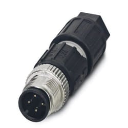 Phoenix Contact 1641691 cavo di collegamento M12 Nero, Acciaio inox