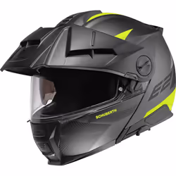 Schuberth E2 Defender Casco, nero-giallo, dimensione S per uomo