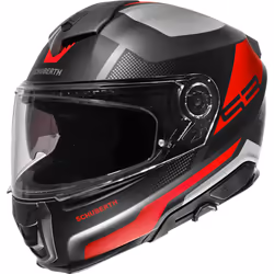 Schuberth S3 Daytona Casco, nero-grigio-rosso, dimensione XL per uomo