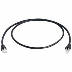 Telegärtner MP8 FS 500 LSZH 0.25m, 0,25 m, Cat6a, SF/UTP (S-FTP), RJ-45, RJ-45, Nero
