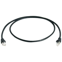 Telegärtner MP8 FS 500 LSZH 0.25m cavo di rete Nero 0,25 m Cat6a SF/UTP (S-FTP)