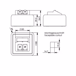 Telegärtner H02000A0092 presa energia Bianco