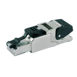 Telegärtner J00026A2003 cavo di collegamento RJ45 Nero, Acciaio inox