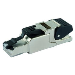 Telegärtner J00026A2112 cavo di collegamento RJ-45 Nero, Acciaio inox
