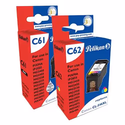 Pelikan 4950660 cartuccia d'inchiostro 2 pz Compatibile Nero, Ciano, Magenta, Giallo