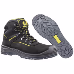 Dettagli tecnici Colore Nero, Giallo Larghezza della scarpa 11 Livello di sicurezza S3 Materiale Pelle bovina Materiale (dett ...