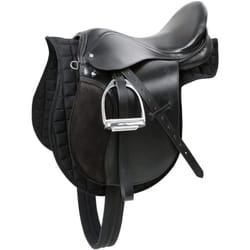 Sella in Pelle Nera Haflinger 32285 Kerbl