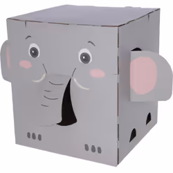 Kerbl Post Elefant, Tiragraffi per gatto, Libera installazione, Grigio, 350 mm, 350 mm, 390 mm