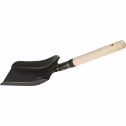 Pala stretta del Kerbl per carbone, vernice nera, manico in legno, 38 x 11 x 3 cm