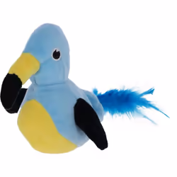 Kerbl 80910, Gatto, Giocattolo soffice, Nero, Blu, Giallo, Feather, Felpato, Batteria, Da Incasso
