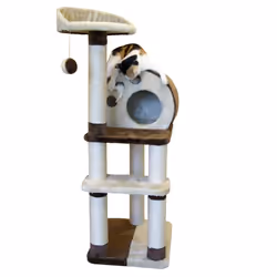 Kerbl Palo Tiragraffi per Gatti Planet X 127 cm Marrone e Beige - Vista aggiuntiva 3