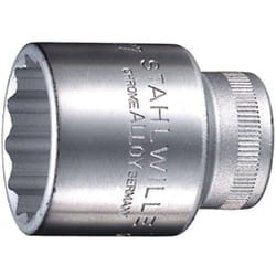 Stahlwille - 50 27 03010027 Doppio esagono Inserto a bussola 27 mm 1/2 (12.5 mm)