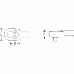 STAHLWILLE 58255004 accessorio per chiavi dinamometriche Torque wrench end fitting Cromo 1 pz - Vista aggiuntiva 2
