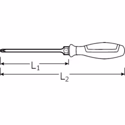 STAHLWILLE 4630 Singolo Cacciavite unidirezionale