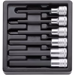 Dettagli tecnici Peso 900 g Kit di inserti per cacciaviti INHEX 1/2" TCS 1054/2054 Assortimento di utensili integrato nel sis ...