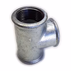 Tee t ghisa zincata fff da 2&#39;&#39; raccordo di connessione a 3 vie