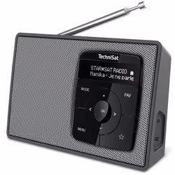 TechniSat DigitRadio 2 Portatile Digitale Nero, Argento