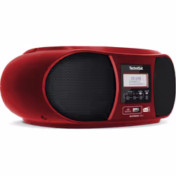 TechniSat DigitRadio 1990 Digitale 3 W DAB+, FM Rosso Riproduzione MP3